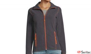 Chaqueta micropolar unisex con cremallera personalizable